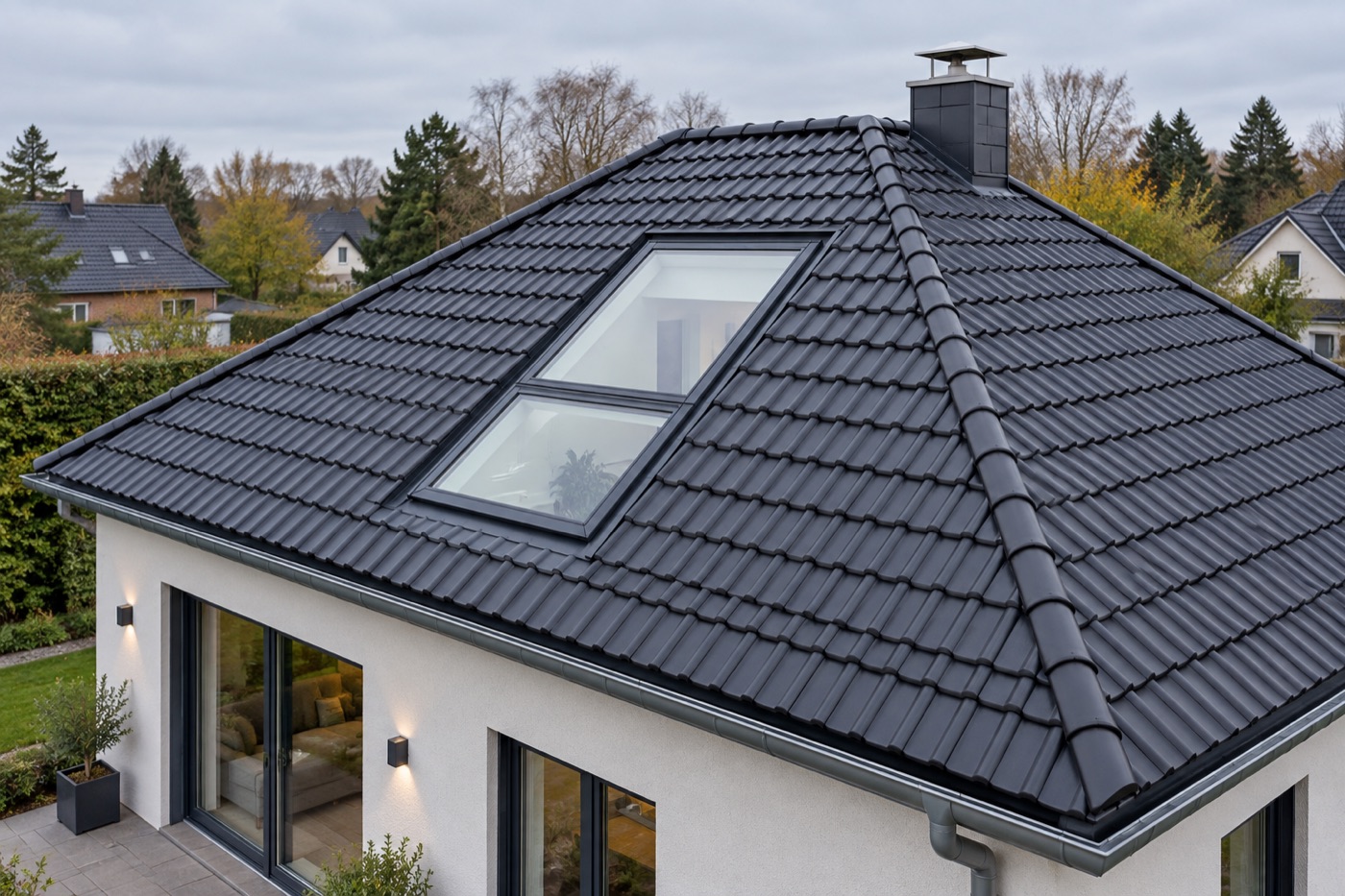 Dachflächenfenster mit sauberem Außenanschluss