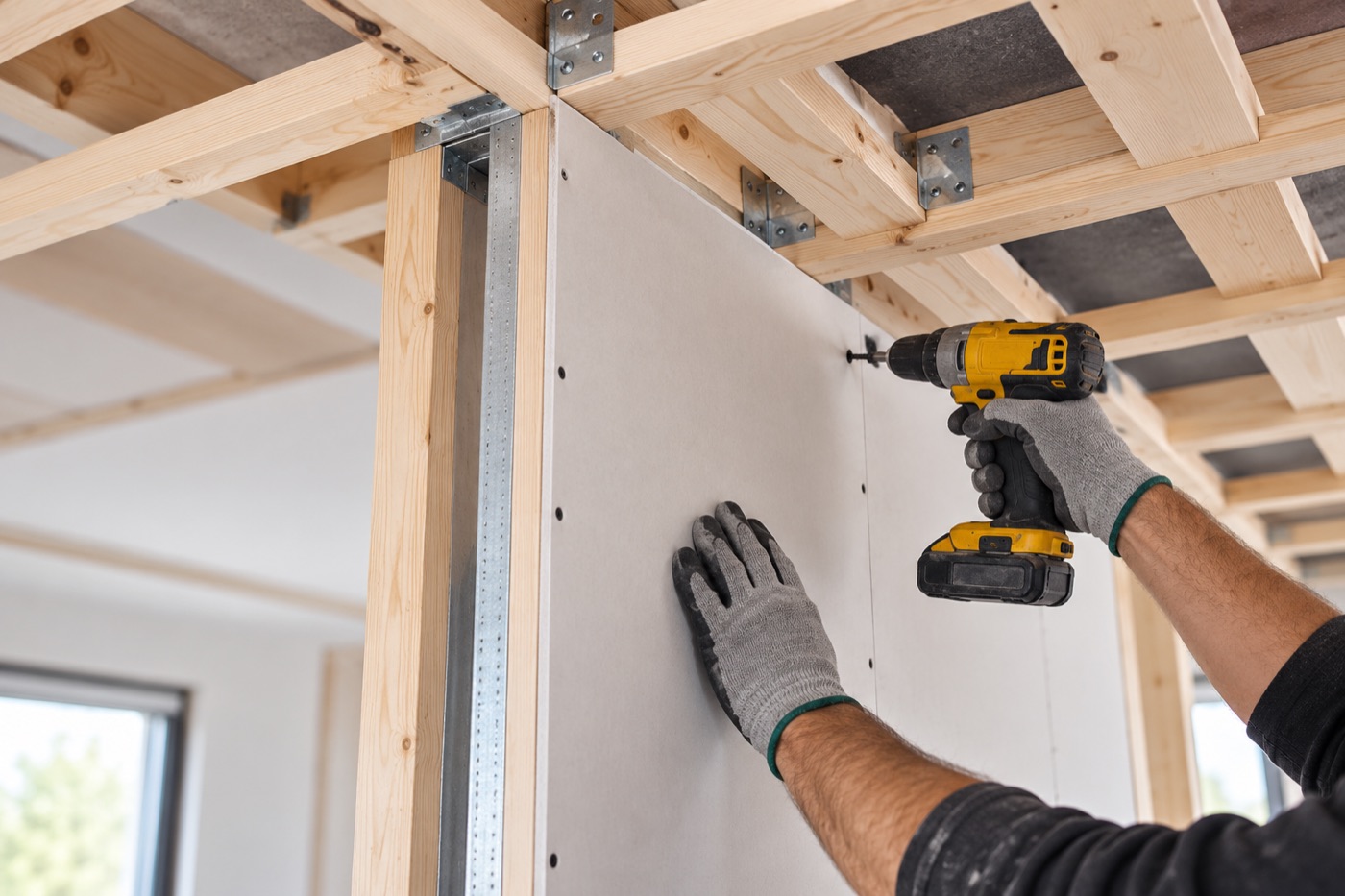 Trockenbau und Holzdecke im Innenausbau